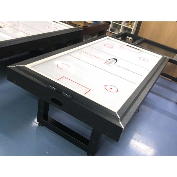 HURRICANE - 8FT AIR HOCKEY TABLE WITH PERSPEX TOP, STEEL FRAME