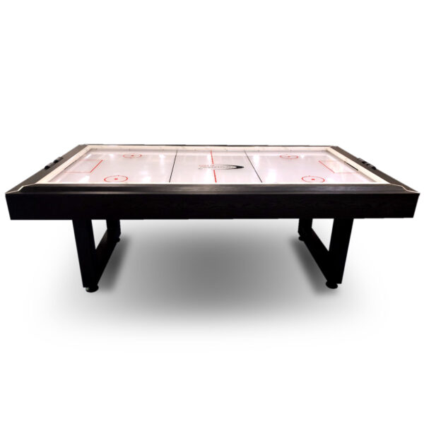 HURRICANE - 8FT AIR HOCKEY TABLE WITH PERSPEX TOP, STEEL FRAME