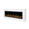 Concerto 1500W 60 Inch Electric Fireplace Insert with Eton White - Image 4