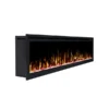 Concerto 1500W 60 Inch Electric Fireplace Insert with Eton White - Image 5