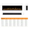 Concerto 1500W 60 Inch Electric Fireplace Insert with Eton White - Image 7