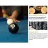C002 8FT Luxury Slate Billiards / Snooker Table W/ Dining Top