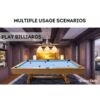 C002 8FT Luxury Slate Billiards / Snooker Table W/ Dining Top