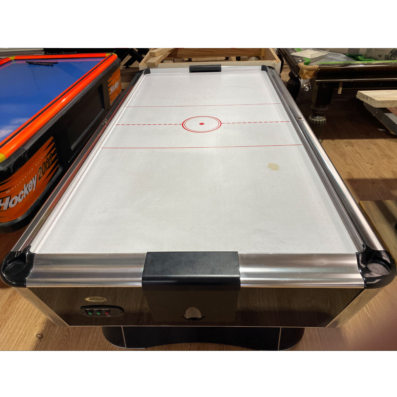 EX-RENTAL 8FT PVC RHINO AIR HOCKEY TABLE