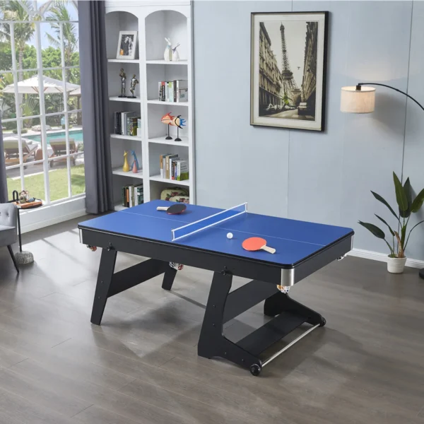 Lyle 6FT Pool Table- 3IN1 Foldable Black - Image 5