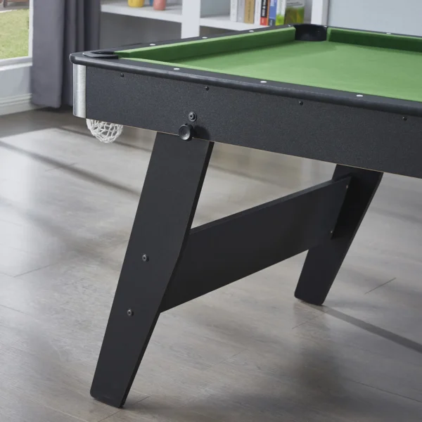 Lyle 6FT Pool Table- 3IN1 Foldable Black - Image 8