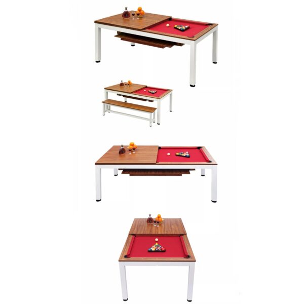 7FT Alexander Dining Pool Table With Bench | Limited Edition - Image 12