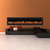 Provence 1500W 100 inch Recessed / Wall Mounted Electric Fireplace - Image 4