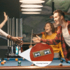 Pool Cue Rack-Solid Wood Walnut - Image 2