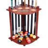 Pool Cue Rack-Solid Wood Walnut