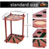 Pool Cue Rack-Solid Wood Walnut - Image 3