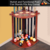 Pool Cue Rack-Solid Wood Walnut - Image 7