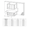 Fenton 1600W 3 Sided 50 Inch Recessed / Wall Mounted Fireplace - Image 4
