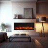Lumina 1500W 50 inch Recessed / Wall Mounted Electric Fireplace - Image 2