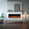 Lumina 1500W 60 inch Recessed / Wall Mounted Electric Fireplace - Image 2