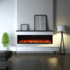 Lumina 1500W 72 inch Recessed / Wall Mounted Electric Fireplace - Image 2