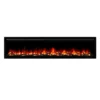 1500W 72" Recessed Wall Mounted Electric Fireplace Flame Effect - Image 8