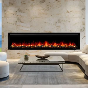 Wall Electric Fireplaces 81 Provence 1500w 100" Electric Fireplace