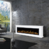 Concerto 1500W 72" Electric Fireplace Insert with Eton White Mantel - Image 10