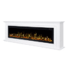 Concerto 1500W 72" Electric Fireplace Insert with Eton White Mantel - Image 8