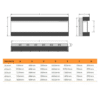 Zevoko 1600W 3 Sided 72" Recessed / Wall Mounted Electric - Image 9