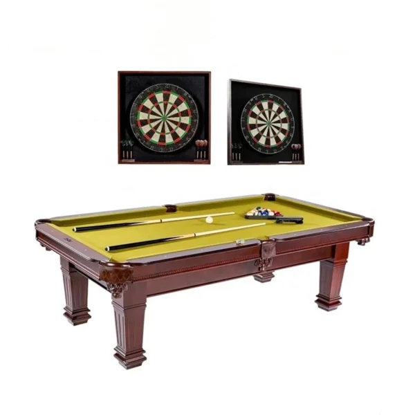 8FT Billiard Table With Dartboard Cabinet Set- Harrisburg - Image 2