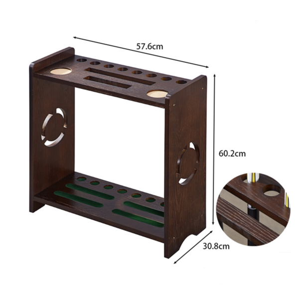 Pool Cue Stand-Solid Wood - Image 4