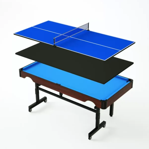 Otto Foldable Pool Table-6FT 3IN1| No Assembly Required