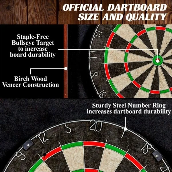 8FT Billiard Table With Dartboard Cabinet Set- Harrisburg