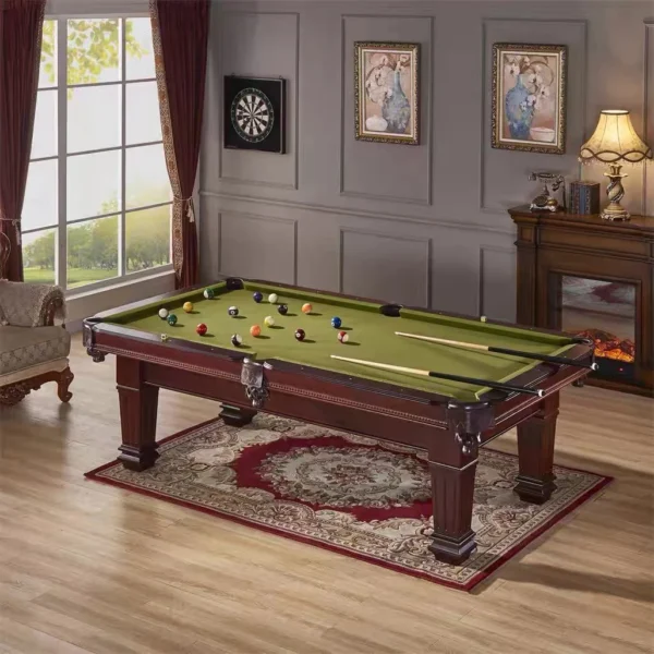 8FT Billiard Table With Dartboard Cabinet Set- Harrisburg