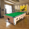 MACE P058 8FT Slate Coin Operated Pool Table – Green & Wood - Image 4