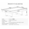 Rasson HERO 9FT Slate Billiard Table Free Accessories Pool Snooker - Image 8