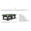 MACE E7 9FT Slate Billiard Table Pool Snooker Table – Black Frame - Image 6