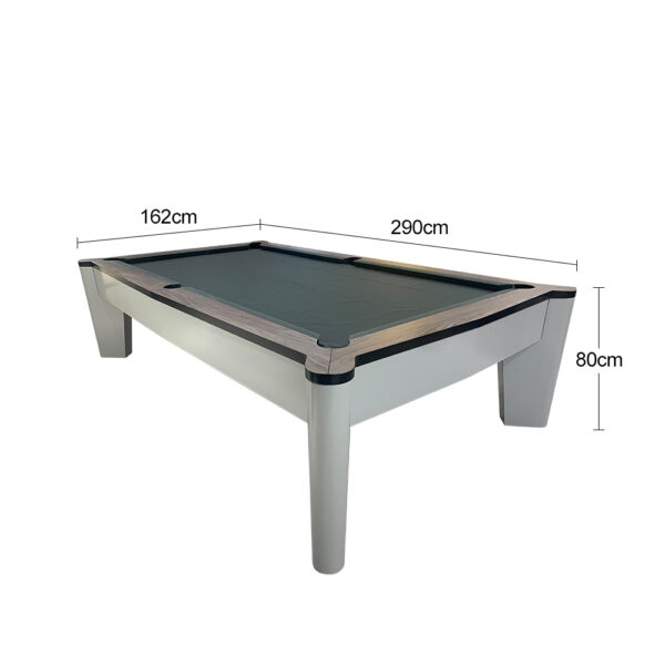 MACE G02 9FT Slate Billiard Table W/ Free Accessories – Grey & Blue - Image 2