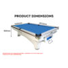 XING JUE 9-6-2B 9FT Slate Billiard Table With Free Accessories - Image 4