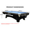 XING JUE 9-6-2C 9FT Slate Billiard Table With Free Accessories - Image 5