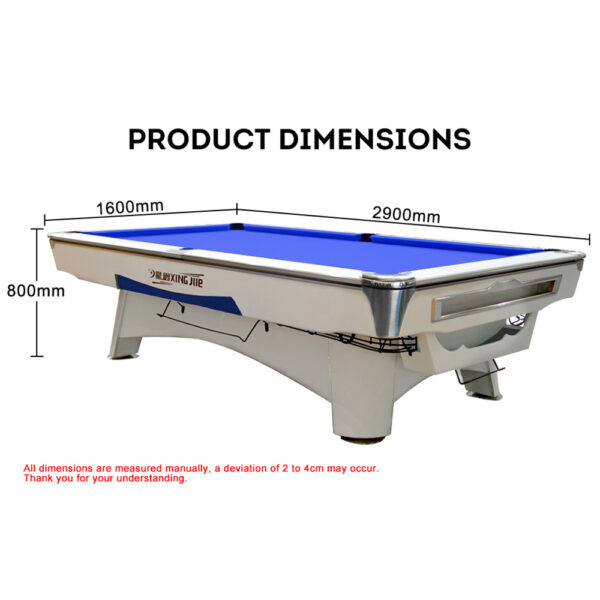 XING JUE 9-6-2C 9FT Slate Billiard Table With Accessories American - Image 5