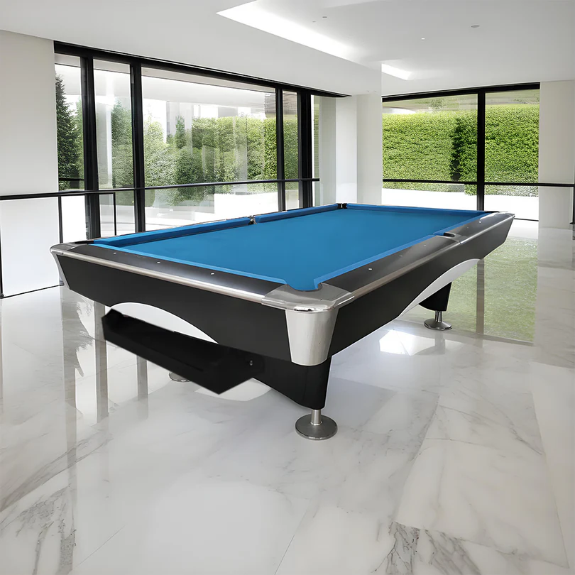 MACE 4D 9FT Slate Pool Snooker Table Billiards Table – Oak & Blue 3 MACE 4D 9FT Slate Pool Snooker Table Billiards Table – Oak & Blue - Image 3