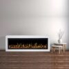 Concerto 1500W 60 Inch Electric Fireplace Insert with Horizon White Mantel Suite - Image 2