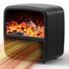 Electric Fireplace 3D Flame Effect Timer Portable Indoor Heater 1500W - Image 3