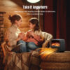 Electric Fireplace 3D Flame Effect Timer Portable Indoor Heater 1500W - Image 4