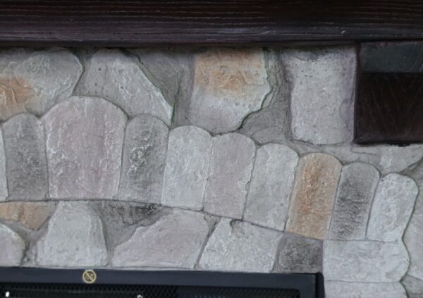 Stone Fireplace Mantel Surround With Insert - Image 9
