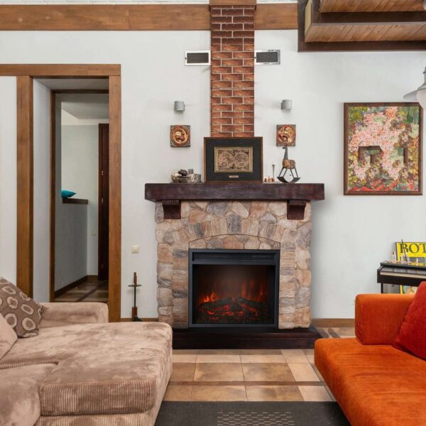 Stone Electric Fireplace Mantels