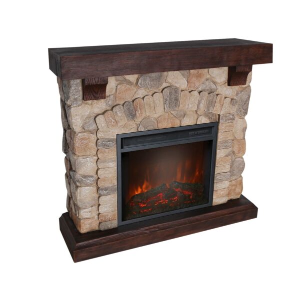Stone Electric Fireplace Mantels Surrounds Inserts AU Stock - Image 2