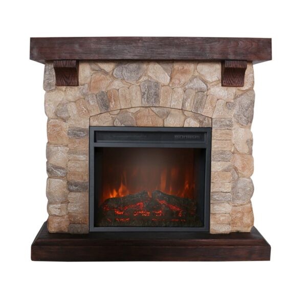 Stone Electric Fireplace Mantels Surrounds Inserts AU Stock - Image 6