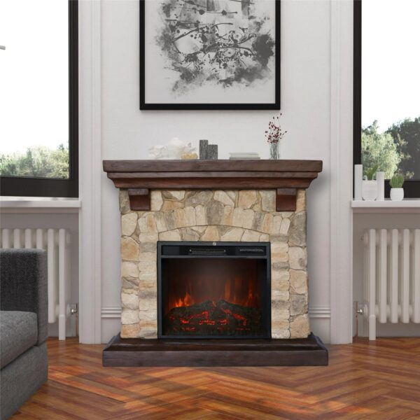 Stone Electric Fireplace Mantels Surrounds Inserts AU Stock - Image 7