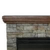 Stone Design Electric Fireplace Heater & Mantel - Image 4