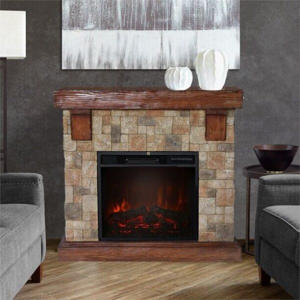 Electric Fireplace Mantel Surrounds Insert - Image 2