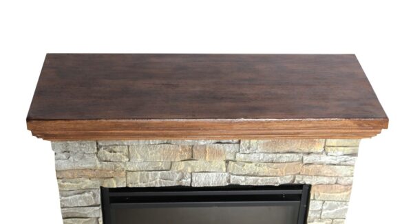 Stone Design Electric Fireplace Heater & Mantel - Image 5