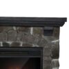 Electric Fireplace Heater With Mantel Dark Stone - Image 3